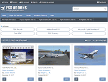 Tablet Screenshot of fsxaddons.com
